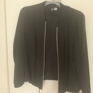 Black bomber jacket